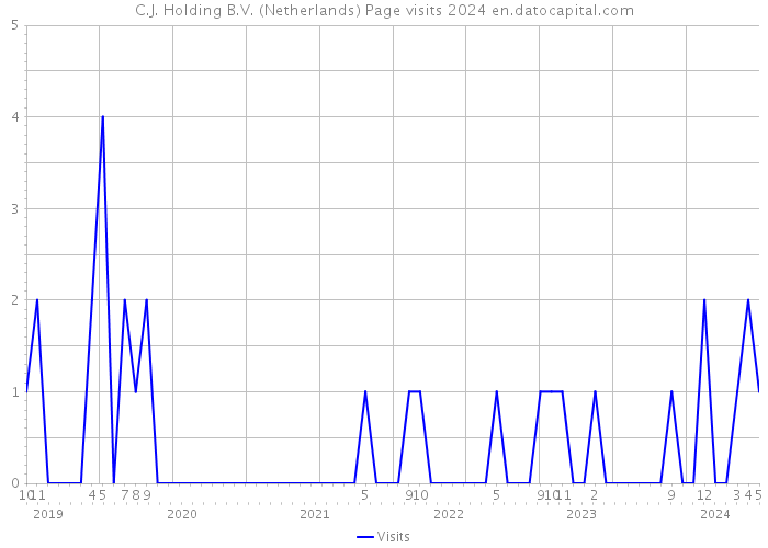 C.J. Holding B.V. (Netherlands) Page visits 2024 