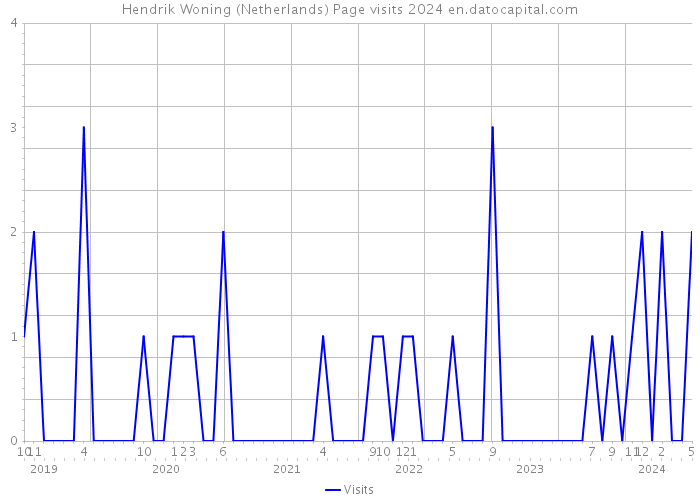 Hendrik Woning (Netherlands) Page visits 2024 