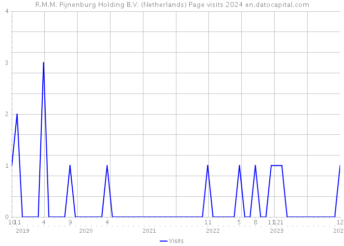 R.M.M. Pijnenburg Holding B.V. (Netherlands) Page visits 2024 