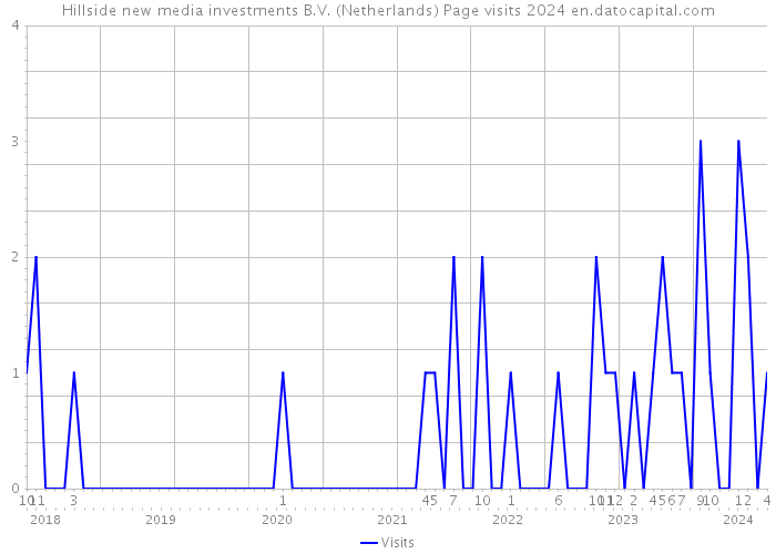 Hillside new media investments B.V. (Netherlands) Page visits 2024 