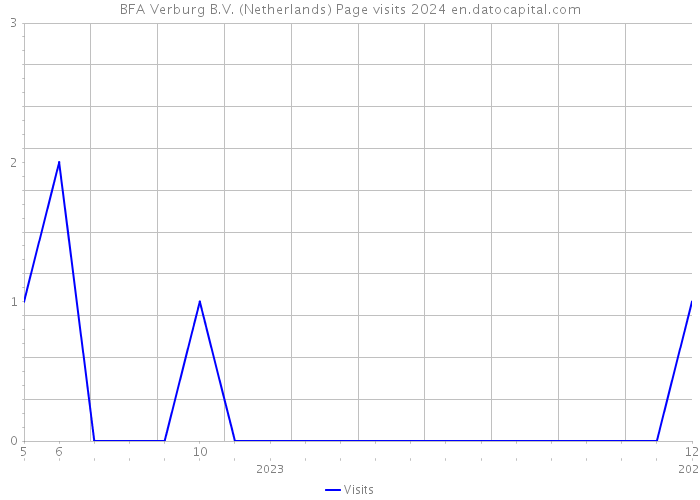 BFA Verburg B.V. (Netherlands) Page visits 2024 