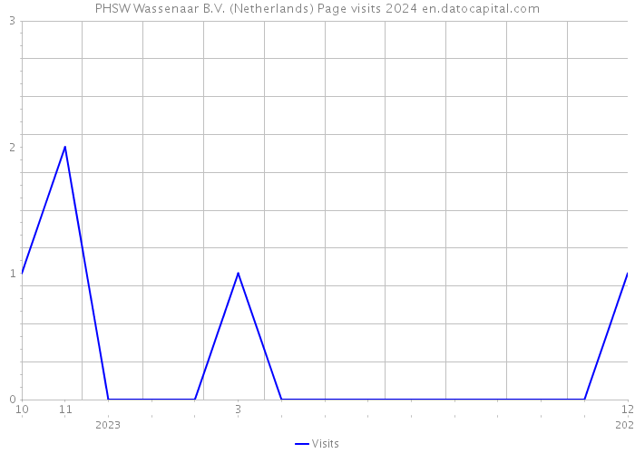 PHSW Wassenaar B.V. (Netherlands) Page visits 2024 