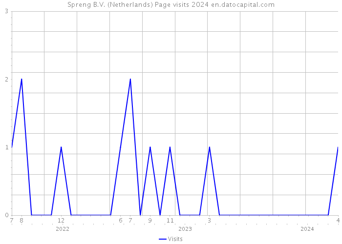Spreng B.V. (Netherlands) Page visits 2024 