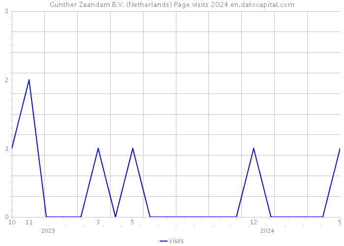 Gunther Zaandam B.V. (Netherlands) Page visits 2024 