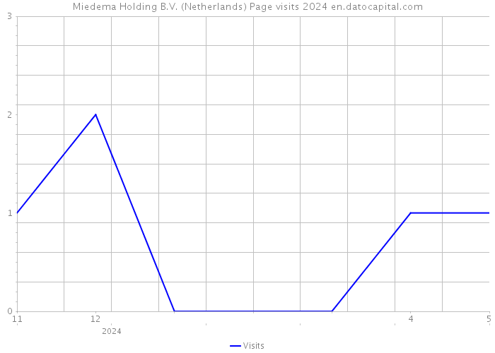 Miedema Holding B.V. (Netherlands) Page visits 2024 