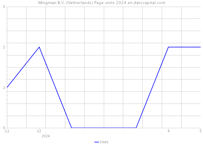 Wingman B.V. (Netherlands) Page visits 2024 
