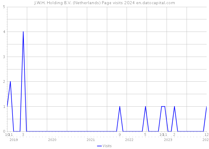 J.W.H. Holding B.V. (Netherlands) Page visits 2024 