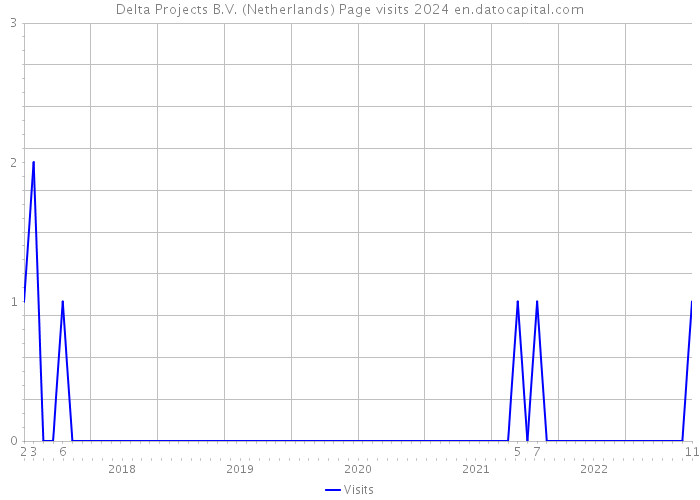 Delta Projects B.V. (Netherlands) Page visits 2024 