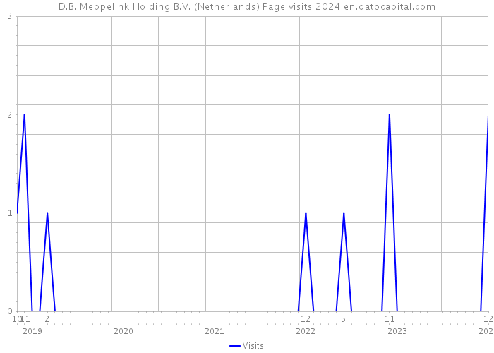 D.B. Meppelink Holding B.V. (Netherlands) Page visits 2024 