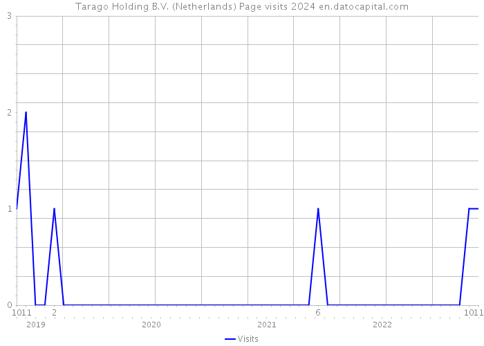 Tarago Holding B.V. (Netherlands) Page visits 2024 