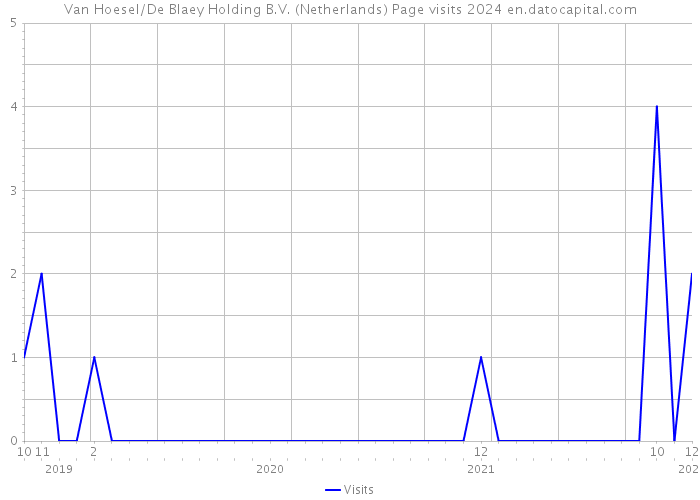 Van Hoesel/De Blaey Holding B.V. (Netherlands) Page visits 2024 