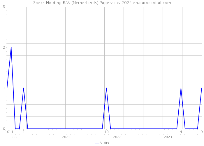 Speks Holding B.V. (Netherlands) Page visits 2024 