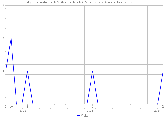 Colly International B.V. (Netherlands) Page visits 2024 