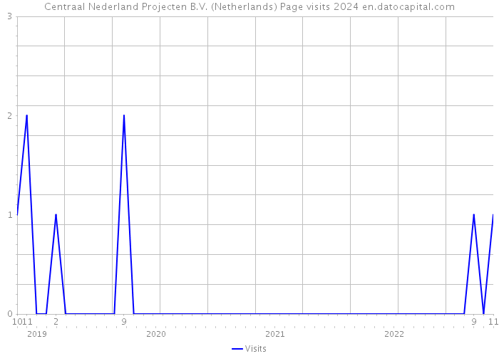 Centraal Nederland Projecten B.V. (Netherlands) Page visits 2024 