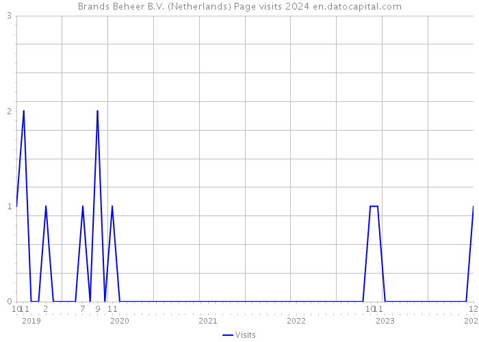 Brands Beheer B.V. (Netherlands) Page visits 2024 
