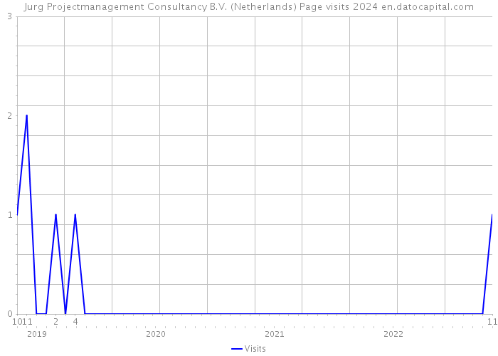 Jurg Projectmanagement Consultancy B.V. (Netherlands) Page visits 2024 