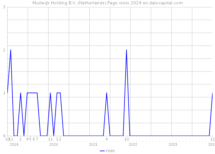 Muilwijk Holding B.V. (Netherlands) Page visits 2024 