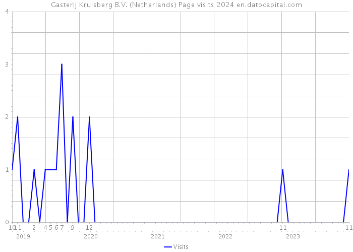 Gasterij Kruisberg B.V. (Netherlands) Page visits 2024 