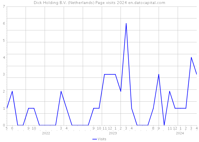 Dick Holding B.V. (Netherlands) Page visits 2024 