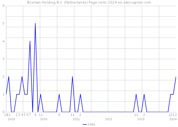 Bosman Holding B.V. (Netherlands) Page visits 2024 