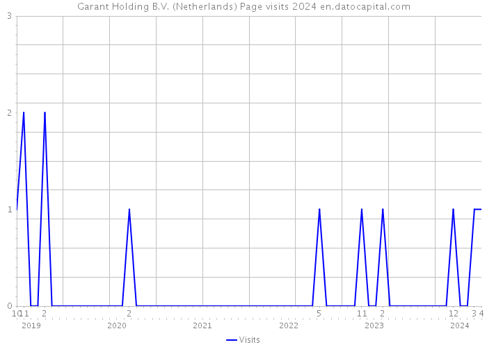 Garant Holding B.V. (Netherlands) Page visits 2024 