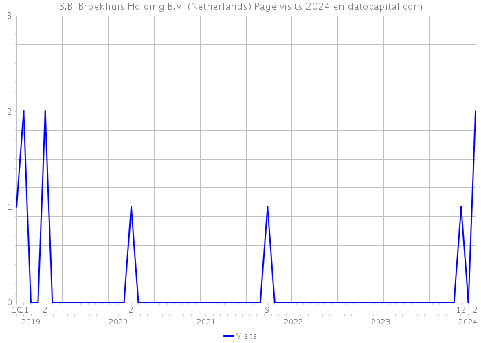 S.B. Broekhuis Holding B.V. (Netherlands) Page visits 2024 