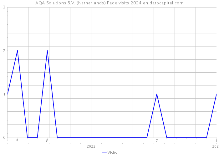 AQA Solutions B.V. (Netherlands) Page visits 2024 