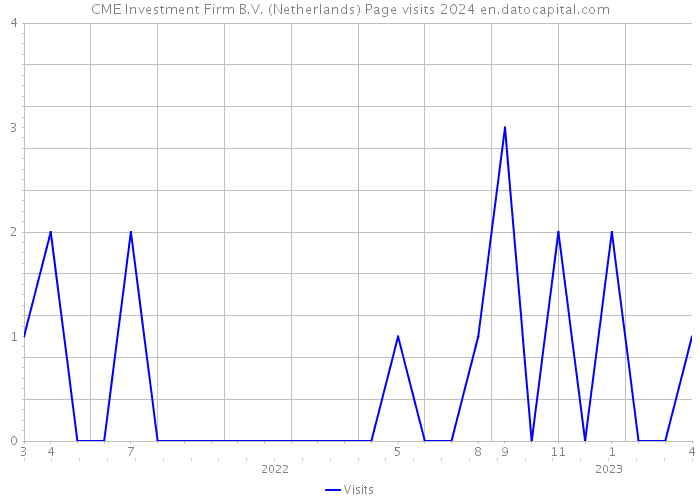 CME Investment Firm B.V. (Netherlands) Page visits 2024 