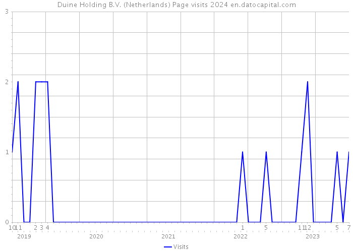 Duine Holding B.V. (Netherlands) Page visits 2024 