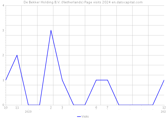 De Bekker Holding B.V. (Netherlands) Page visits 2024 