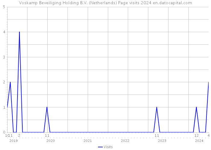 Voskamp Beveiliging Holding B.V. (Netherlands) Page visits 2024 