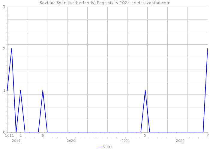 Bozidar Span (Netherlands) Page visits 2024 