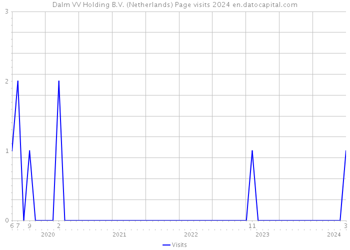 Dalm VV Holding B.V. (Netherlands) Page visits 2024 