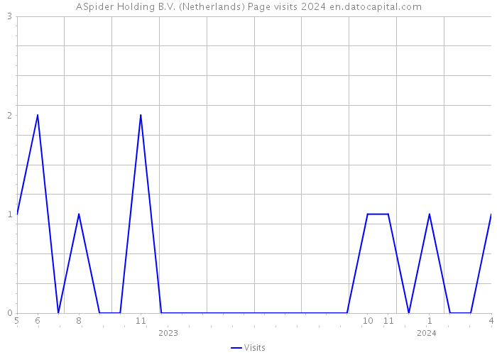 ASpider Holding B.V. (Netherlands) Page visits 2024 
