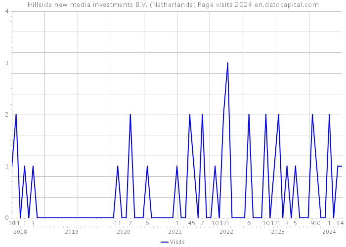 Hillside new media investments B.V. (Netherlands) Page visits 2024 
