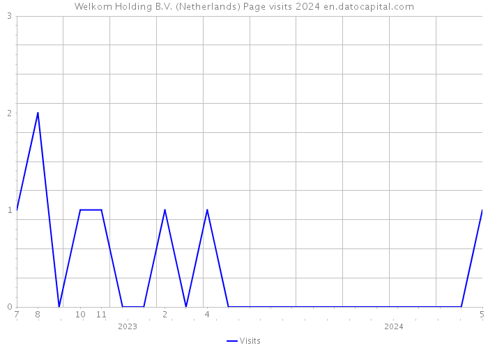 Welkom Holding B.V. (Netherlands) Page visits 2024 