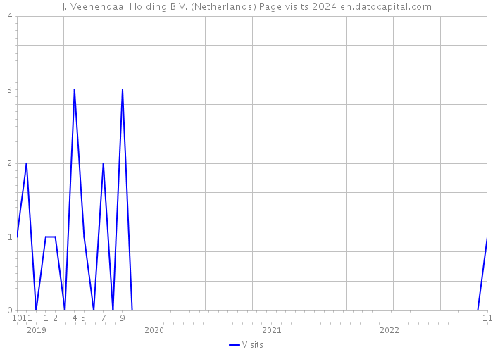 J. Veenendaal Holding B.V. (Netherlands) Page visits 2024 