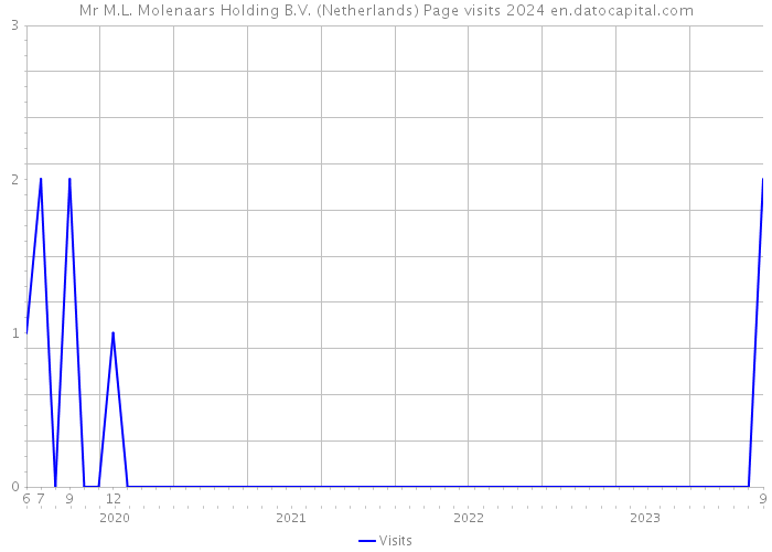 Mr M.L. Molenaars Holding B.V. (Netherlands) Page visits 2024 