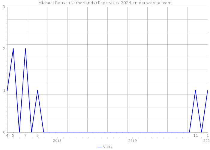 Michael Rouse (Netherlands) Page visits 2024 