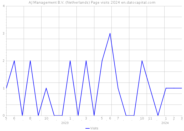 AJ Management B.V. (Netherlands) Page visits 2024 
