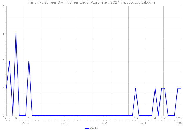 Hindriks Beheer B.V. (Netherlands) Page visits 2024 