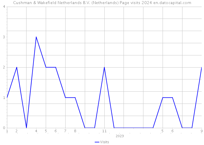 Cushman & Wakefield Netherlands B.V. (Netherlands) Page visits 2024 