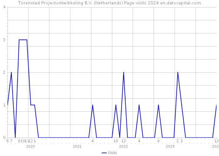 Torenstad Projectontwikkeling B.V. (Netherlands) Page visits 2024 