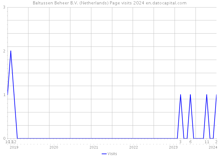 Baltussen Beheer B.V. (Netherlands) Page visits 2024 