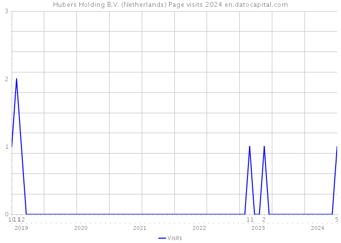 Hubers Holding B.V. (Netherlands) Page visits 2024 