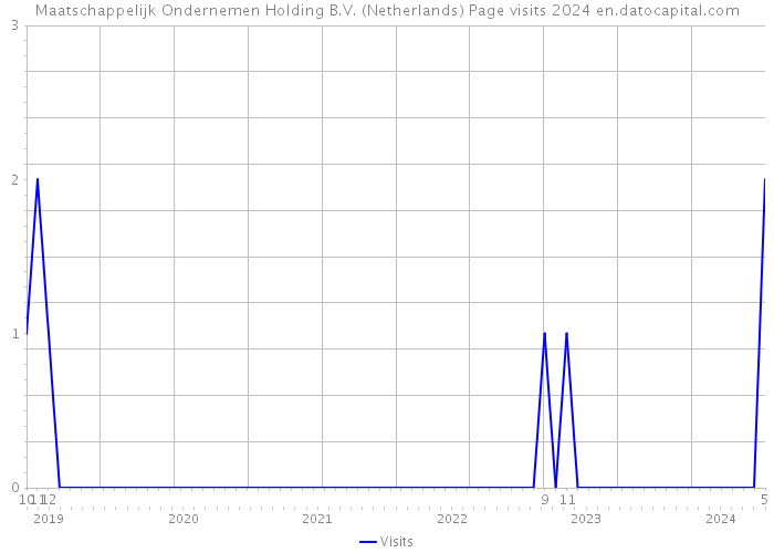 Maatschappelijk Ondernemen Holding B.V. (Netherlands) Page visits 2024 