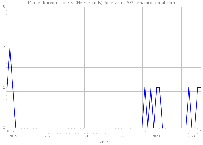 Merkenbureau Lioc B.V. (Netherlands) Page visits 2024 