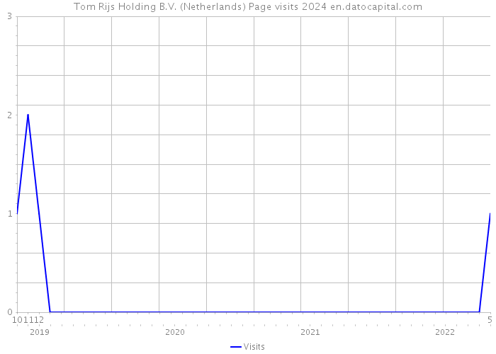 Tom Rijs Holding B.V. (Netherlands) Page visits 2024 