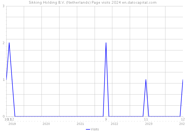 Sikking Holding B.V. (Netherlands) Page visits 2024 