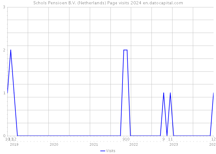 Schols Pensioen B.V. (Netherlands) Page visits 2024 